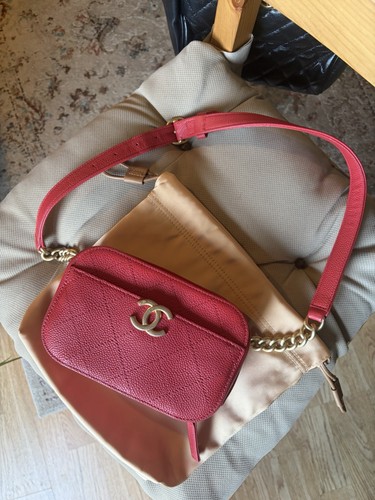 Chanel red caviar quilted - chanel, cc