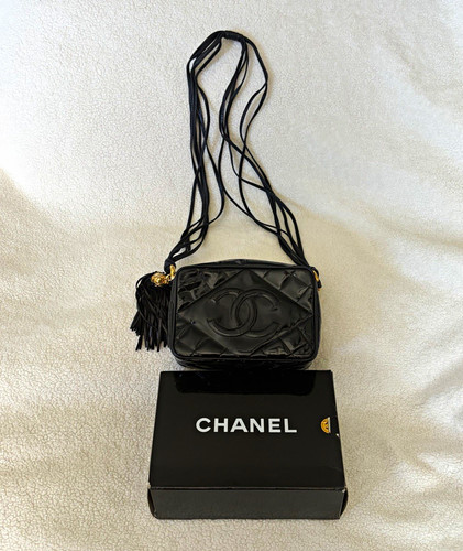 Chanel vintage black quilted - chanel,
