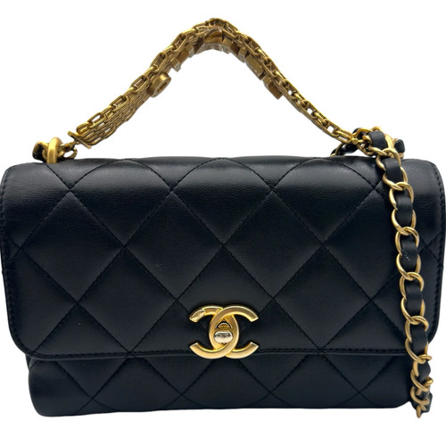 Chanel matelassé logo chain - matelassé,
