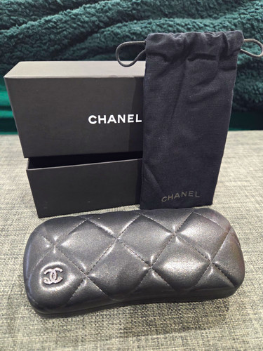 Chanel black quilted hard - chanel,