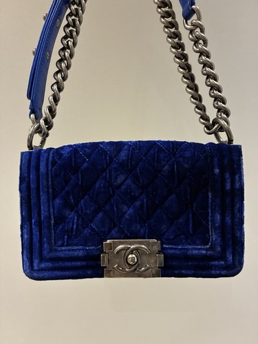 Chanel boy small - boy, blue