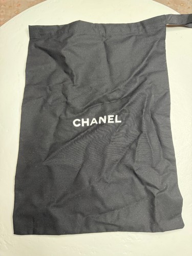 Chanel black dust bag - black, with