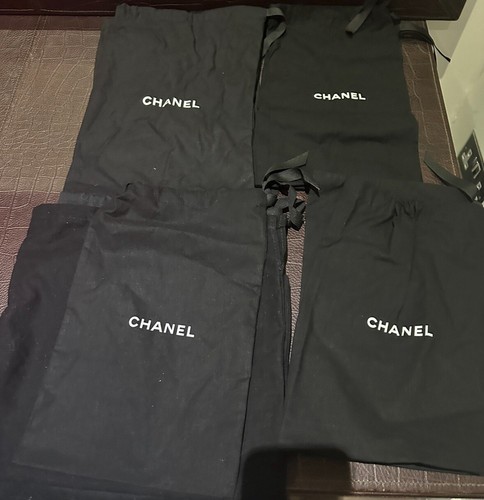 Chanel black string dust bag - bag,