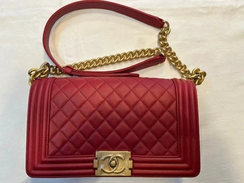 Chanel boy bag red with - boy,