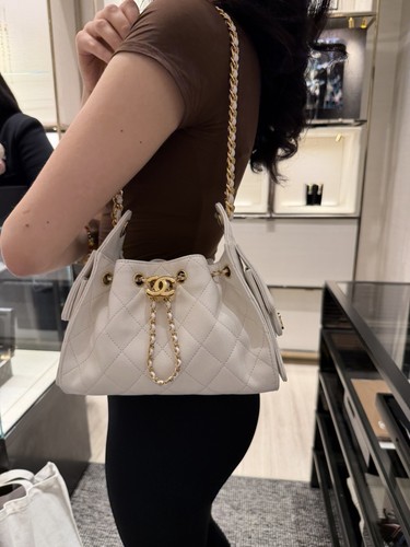 Chanel mini bag white - bag,