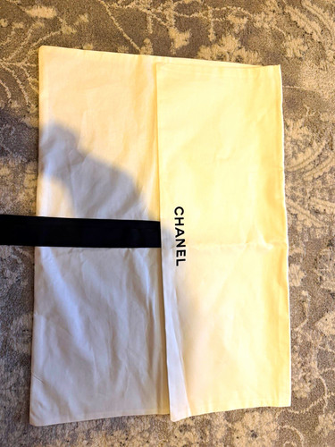 Chanel ivory logo dustbag - ivory, with