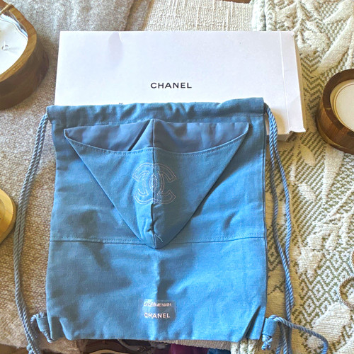 Chanel blue logo canvas cotton - chanel,