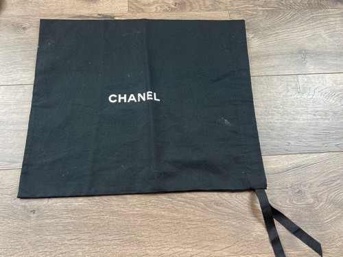 Chanel dust bag black - chanel, logo