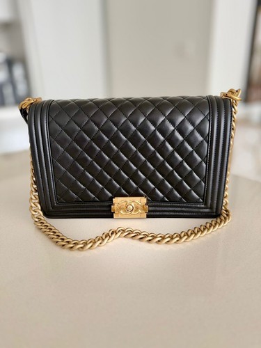 Chanel medium old boy - medium, black
