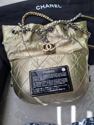 Chanel gabrielle gold calfskin - gold,