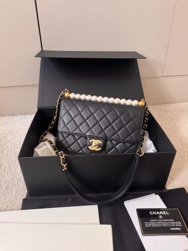 Chanel chic pearls black - pearls,