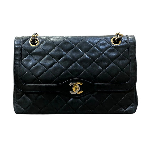 Chanel diana black lambskin - chanel, 25