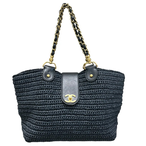 Chanel raffia chain shoulder - chanel,