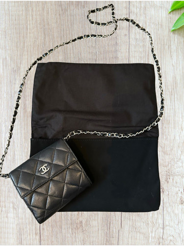 Chanel black quilted leather - chanel,