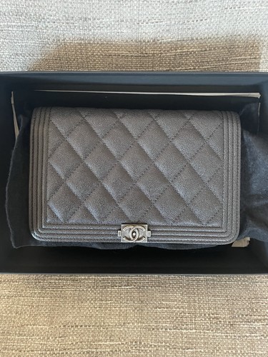 Chanel woc pewter grey used - chanel,