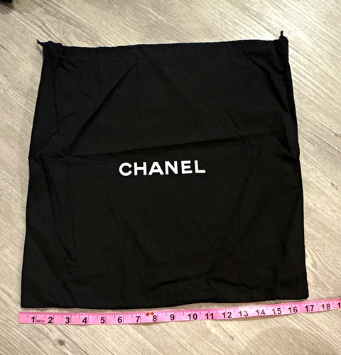 Chanel black drawstring dust - chanel,