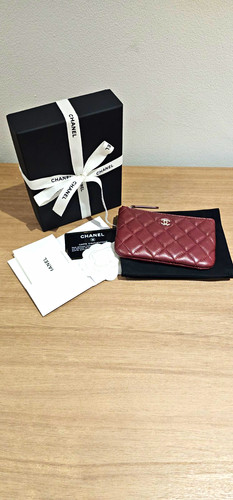 Chanel burgundy case - chanel,