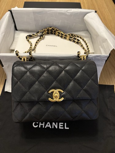 Chanel 22k black grained - chanel,