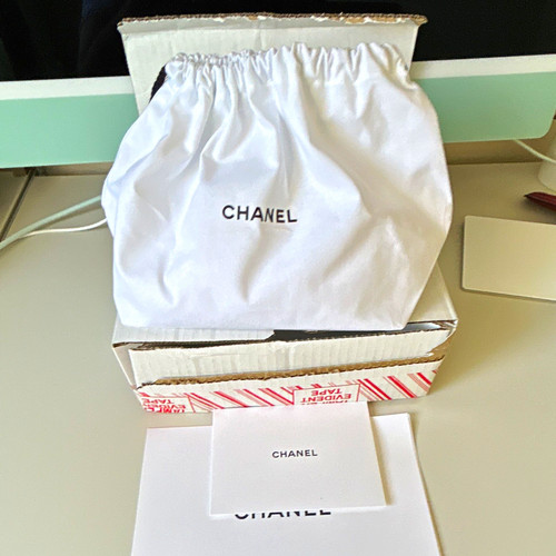 Chanel white canvas drawstring - chanel,